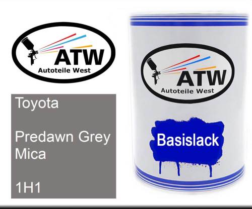 Toyota, Predawn Grey Mica, 1H1: 500ml Lackdose, von ATW Autoteile West.